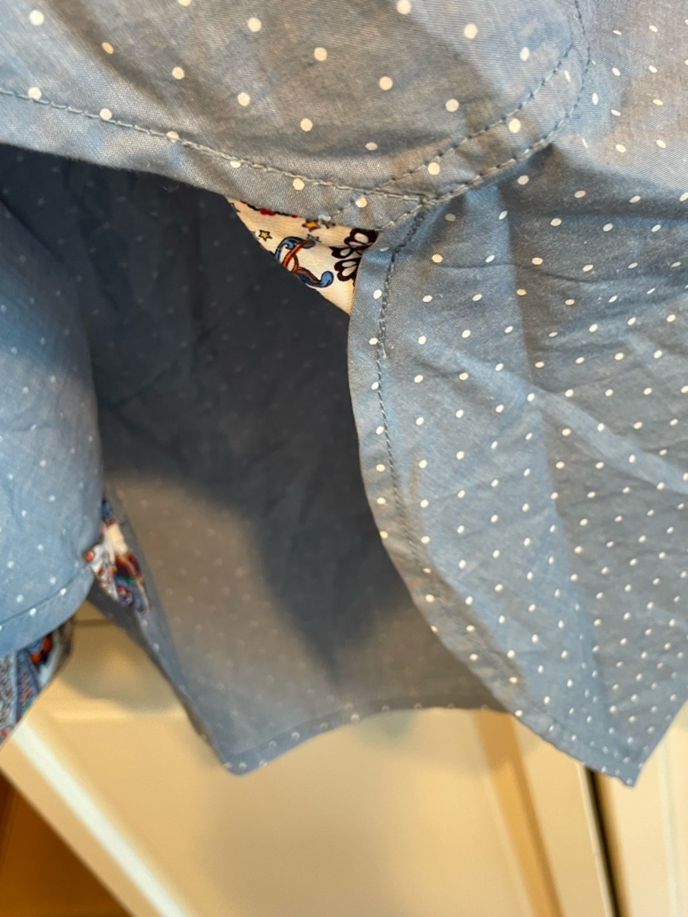 Denim & Flower Light Blue Polka Dot Button-Down Shirt - Picture 9 of 10